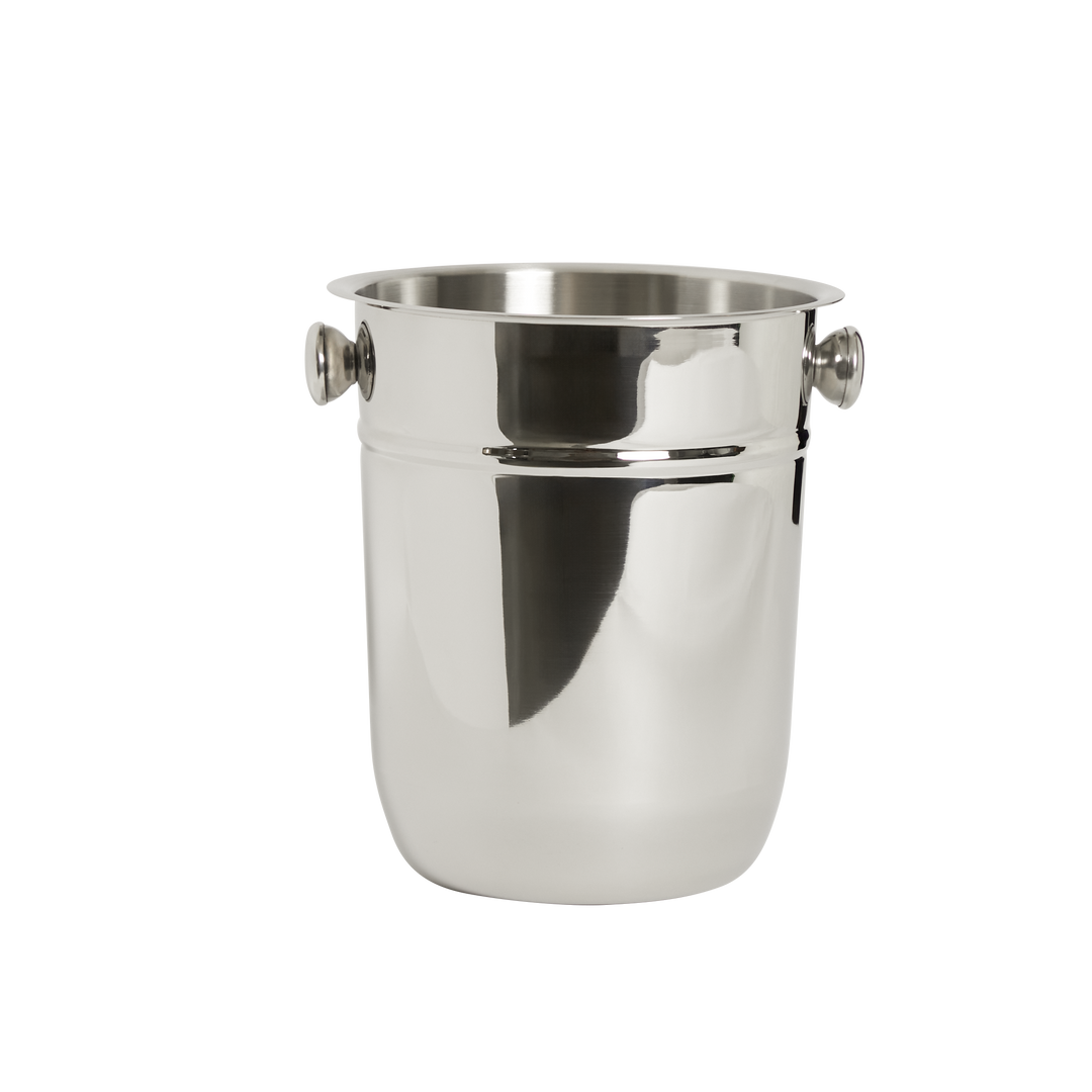 AURANACS® Bahia | Seau à champagne en acier inoxydable | Seau à champagne élégant, surface polie miroir | Seau à vin d&