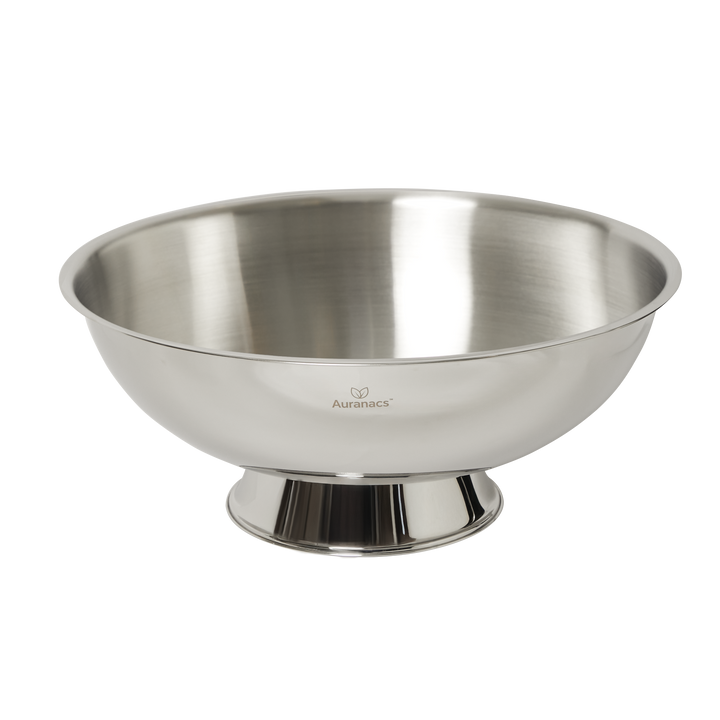 AURANACS® Maximus | Imperial stainless steel XXL bowl | Mirror-polished drinks cooler bowl | Gigantic Ø 66 cm | For champagne, wine & beer | The really big thing for barbecues, events & galas
